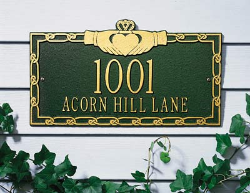 Claddagh Standard Address Plaque