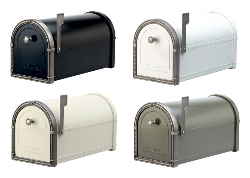 Coronado Mailboxes with Nickel Accents