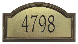 Providence Artisan Metal Address Plaque