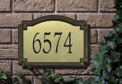 Williamsburg Artisan Metal Address Plaque