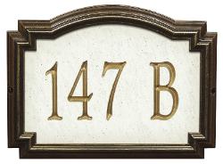Williamsburg Artisan Stone Address Plaque