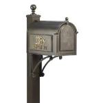 Whitehall Superior Mailbox Package with Ball Finial