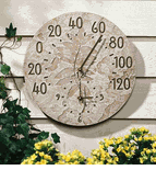 Fossil Sumac Thermometer & Clock