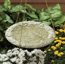 Rose Hanging Birdbath