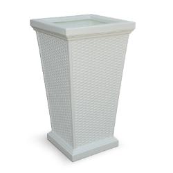 Wellington Tall Planter in White